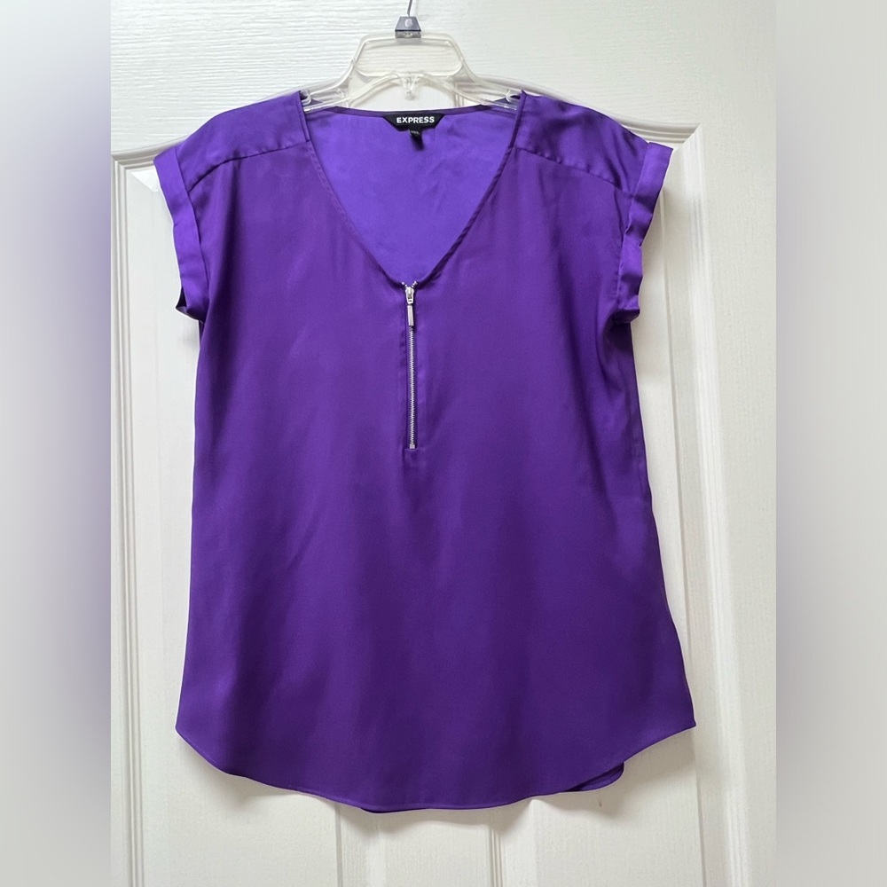 Express Short Sleeve Dress Blouse